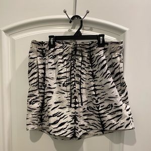 AMIRI Black and White Tiger Print Swim Shorts